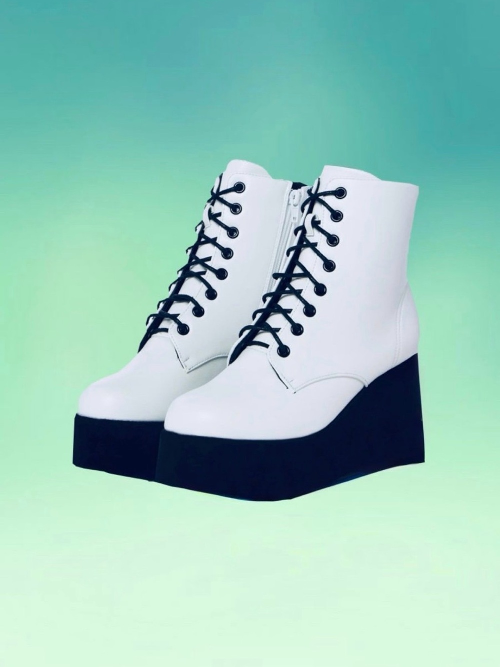 White Platform Boots - Women’s Size 10